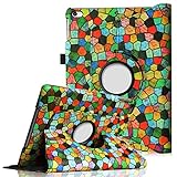 Fintie iPad mini 1/2/3 Case - 360 Degree Rotating Stand Case Cover with Auto Sleep / Wake Feature for Apple iPad mini 1 / iPad mini 2 / iPad mini 3, Stained Glass Mosaic