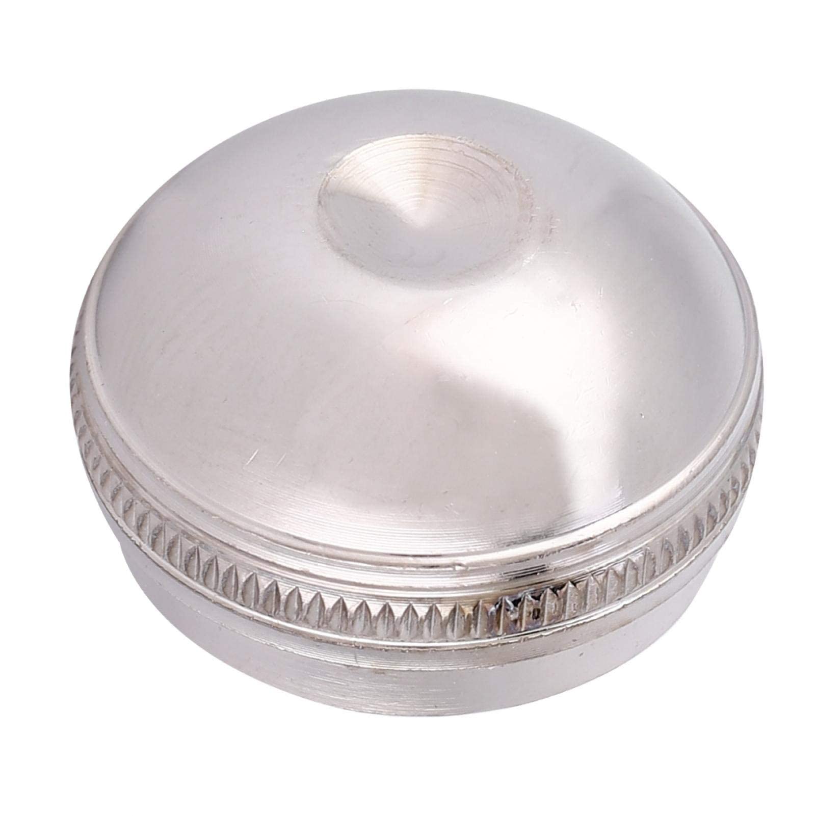 Flute Head Crown Silver Plated Flute Headjoint Screw Cap Flute Repair Parts Flute Replacement Metal Music Instrument Accessories