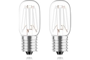 DUMILOO LED Microwave Light Bulbs Under Hood 30W Equivalent,Fit for LG Frigidaire Kenmore Whirlpool GE Over The Range Microwave,Dimmable,Daylight White 6000K,125V 3W E17 Base,Repalces 6912W1Z004B,2 Pack