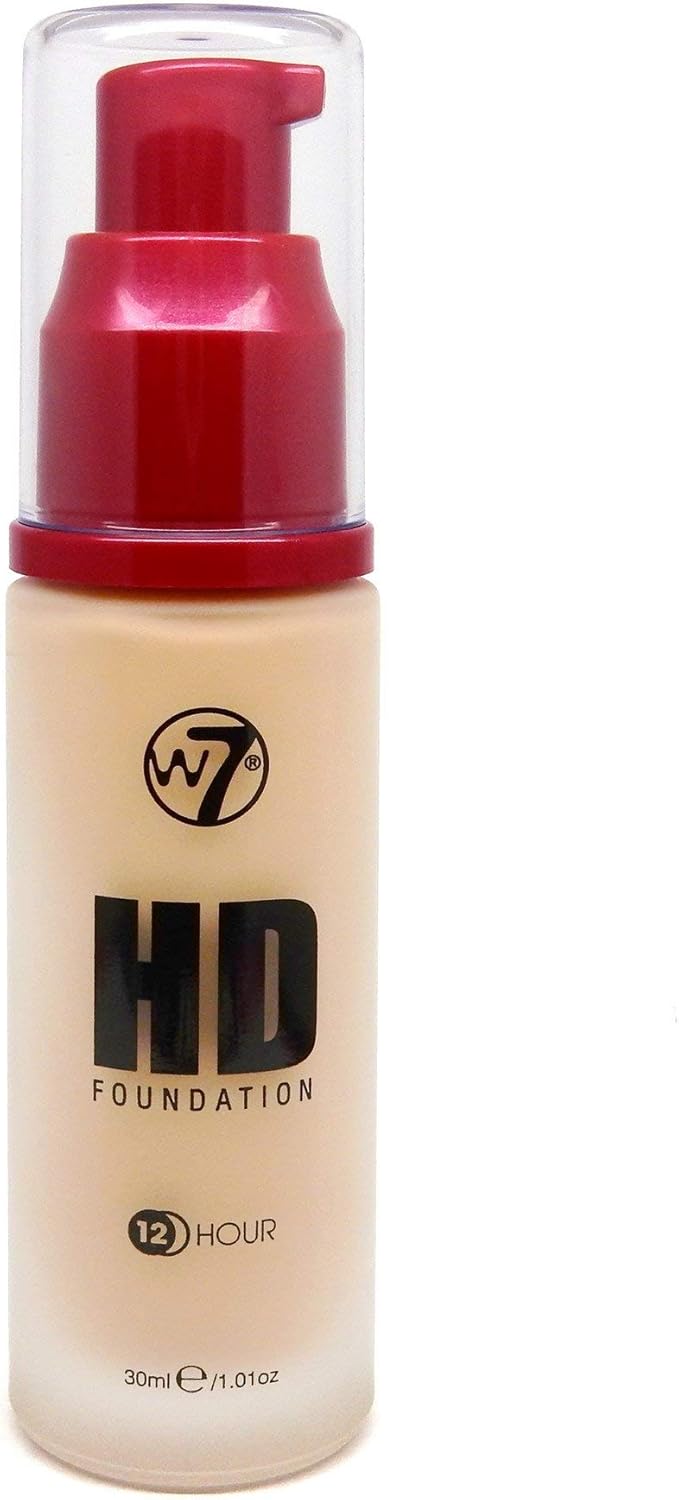 W7 Hi Definition Camera Ready Foundation True Beige - 30 ml, Buff, 30 ml (Pack of 1)