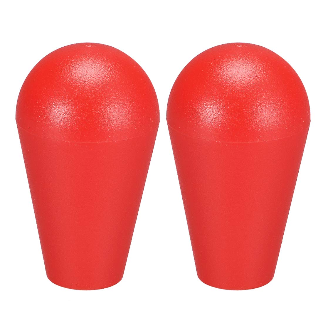 sourcing map Ellipse Oval Joystick Head Rocker Ball Top Handle Arcade Game DIY Parts Replacement Red 2Pcs