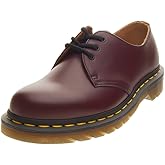 Cherry Smooth Leather Oxfords by Dr. Martens
