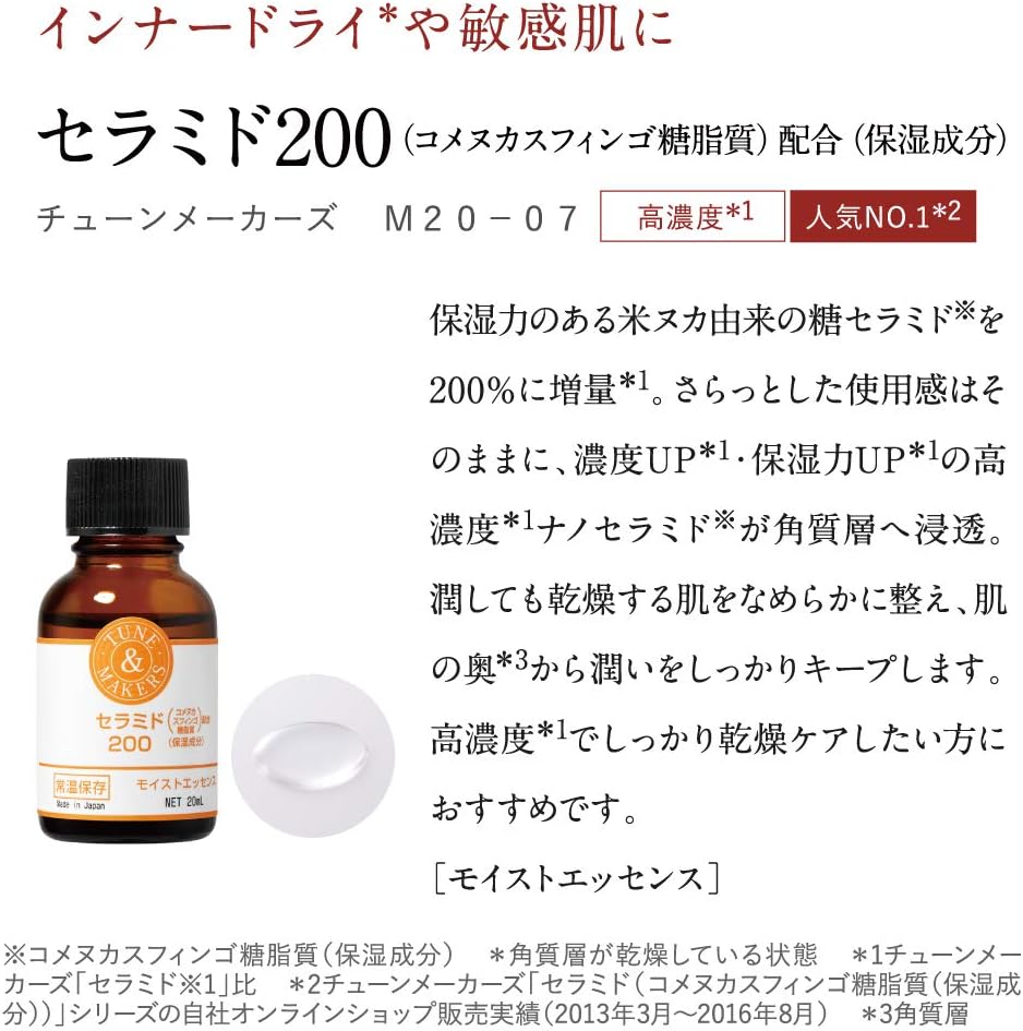 Amazon チューンメーカーズ セラミド配合0エッセンス 高濃度 ml 原液美容液 乾燥ケア Tunemakers チューンメーカーズ 化粧品原料 原液 通販