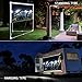 JaeilPLM 100-Inch 2-in-1 Outdoor Indoor Portable Projector Screen with Triangle Stand or Hanging Design, Movie Projection for Camping, Recreational Events, Home Theater, Gaming (OS100)