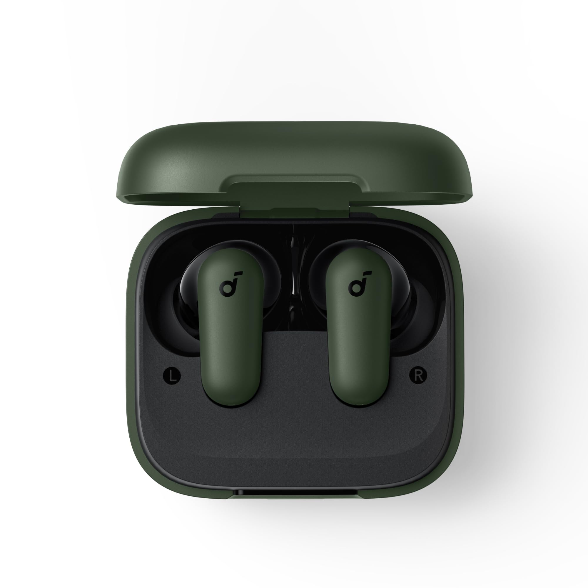 Soundcore P30i by Anker Noise Cancelling Earbuds, Strong and Smart Noise Cancelling, Powerful Bass, 45H Playtime, 2-in-1 Case and Phone Stand, IP54, Wireless Earbuds, Bluetooth 5.4 (Green)