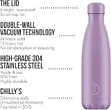 Chilly's Original Water Bottle 500ml Vacuum Insulated Pastel Purple view 3