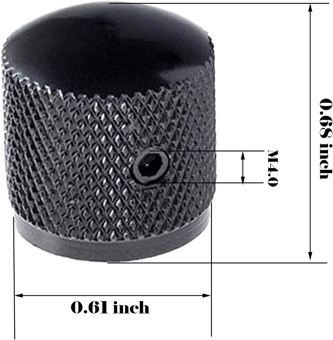 Metrische Metall-Knöpfe für Gitarre, Klang- sowie Drehzahlregelung, inklusive Schraub-Set und Imbusschlüssel - Image 4