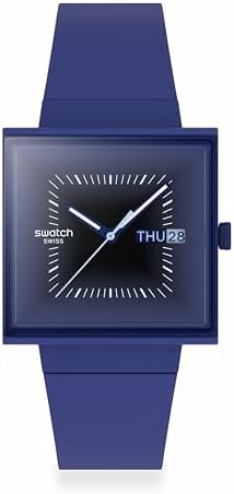 Amazon.com: Swatch Square Bioceramic Unisex Watch Casual