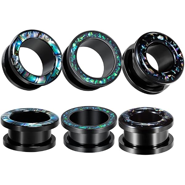 1 Paire De Tunnels D'oreille (tear Drop) En Acier Inoxydable - Tailles De 8mm à 25mm - Pour Stretching, Piercing - 8