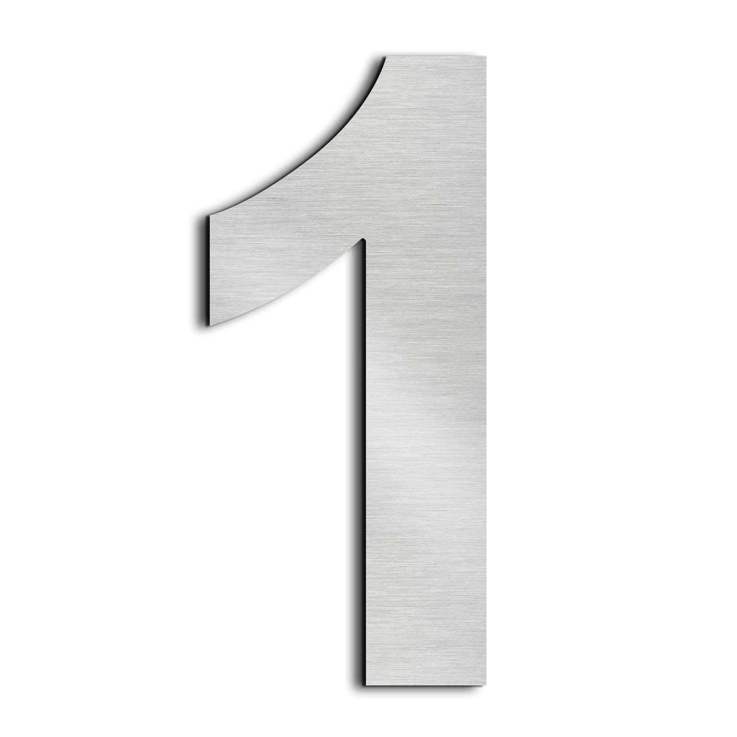 nanlyiau house numbers height 7.5cm Used for mailbox door house street made of solid Stainless Steel SUS304 adhesive(3in number 1)