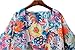 Sunward Flower Chiffon Shawl Kimono Cardigan Coats Jackets Cover up Blouse Tops (XL, Multi-color)