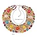 Turquoise Beads Strands Statement Chain Necklace for Wedding Party Girl's Fashion Necklace