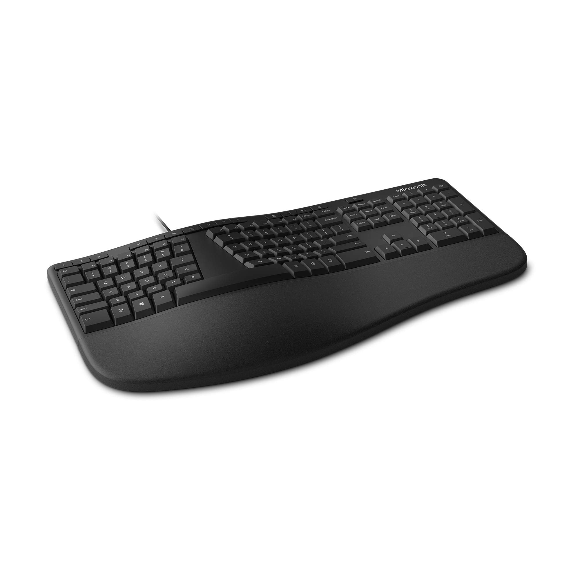 Microsoft LXM-00004 Wired Ergonomic Keyboard, Black