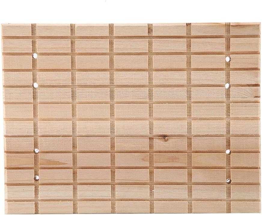 Natural Wooden Hamster Scratcher Claws Square Grooves Grinding Scratching Board Toy for Hamster Hedgehog Chinchilla Rabbit Small Animal - Image 3