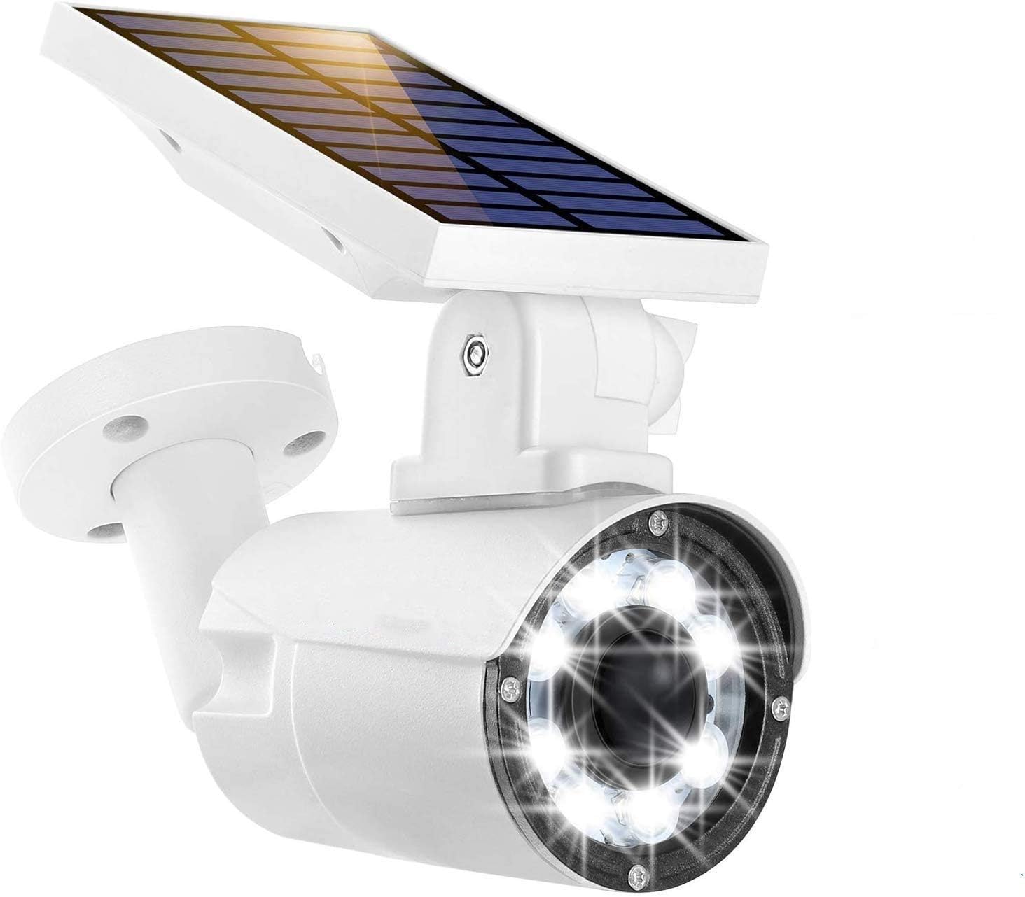 Dummy Security Camera Outdoor Solar Motion Sensor Light, JOYWAYBlue Carbon PIR Motion & Photon