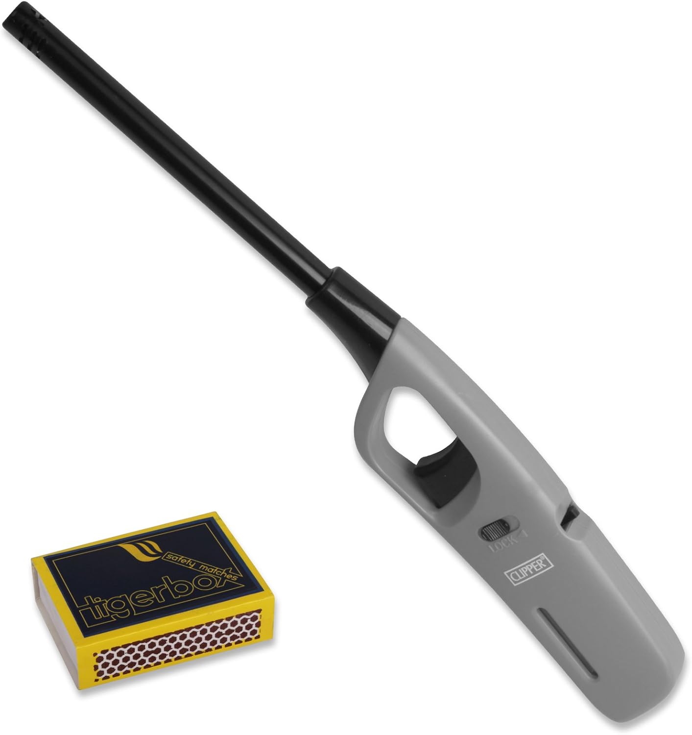 Refillable Long Reach Tube Nose Clipper Lighter For Fires BBQ Candles