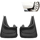 Foelony 2 PCS Car Mud Flaps, Splash-proof Scratch-Resistant Rubber Tire Mud Guards, 8.86" x 12.6" Wheel Fender Protector, Universal for Cars SUVs Trucks (Black)
