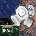 TOPELE Flood Light with Motion Sensor, Super Bright LED Security Light with 2200LM 4000K Daylight, 2 Adjustable Head Motion Security Lights for Garage Yard, 24W, Waterproof IP65 & ETL Listed, White