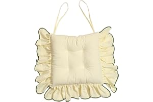 Fenteer Chair Cushion 15.75x15.75 inch Comfortable Non Slip for Dining Chairs Thickened Home Dining Room Decor Chair Pad Ruff