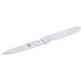 ICEL 4 Inch Paring Knife, Straight Edge, High Carbon German Stainless Steel razor Sharp Blade, White Handle