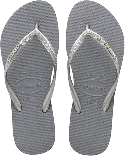 black havaianas with gem