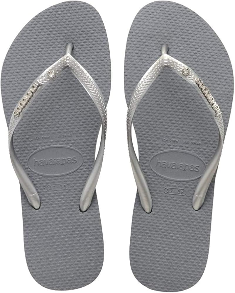 black havaianas with gem