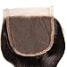 UNICE Hair Body Wave Lace Closure Free Part Brazilian Unprocessed Human Hair 4x4 Swiss Lace Closure Natural Black (12inch Free Part)