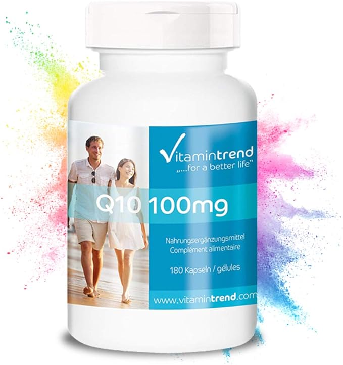 Coenzyme Q10 100mg ! Bulk Pack for 6 Months ! Vegan high dose Q10