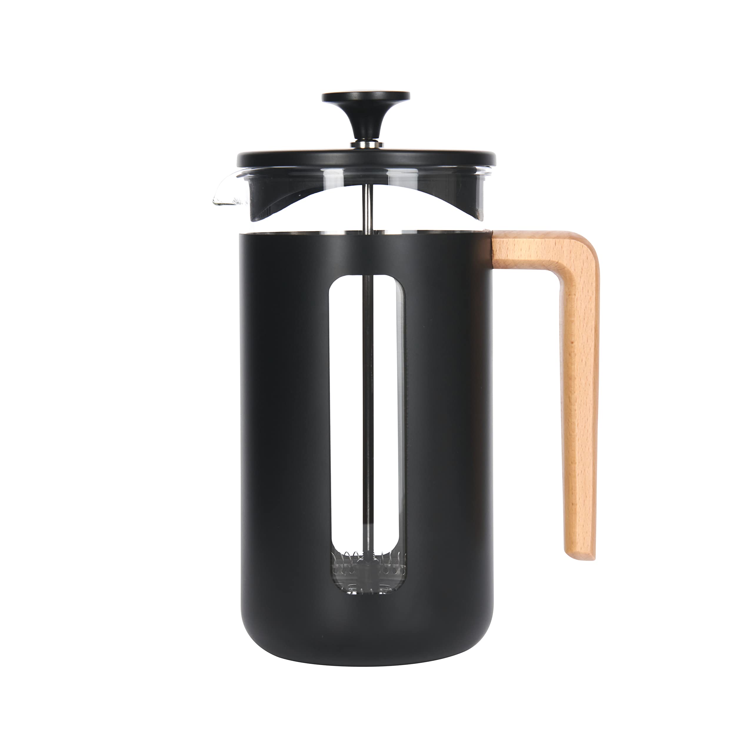 La Cafetière Pisa Stainless Steel Cafetière, Eight Cup, Black, Gift Boxed