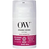 Organic Works Daily Hydration Super Intensive Moisturizer - Hydrating Face Moisturizer with Lavender Aloe Vera - Cruelty Free Face Cream - 1.69 oz