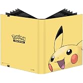 Ultra Pro 2025 Pokemon Card Binder 9 Pocket Featuring Pikachu &ndash; Trading Card Binder Holds 360 Cards Side Loading &ndash; Organizer for TCG Collectors with Elastic Strap Closure for Sleeved Cards