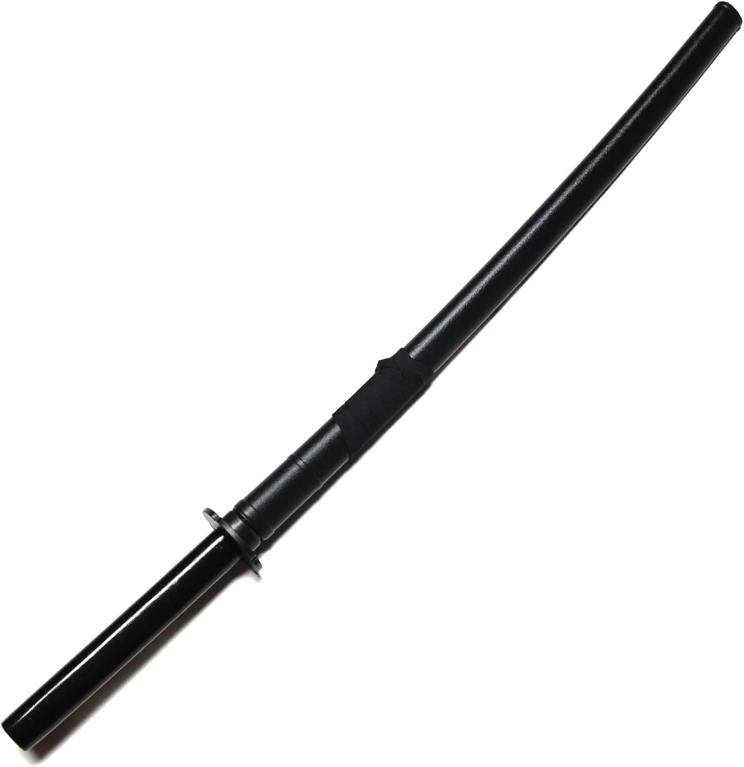 E-BOGU Wooden Katana Samurai Training Sword 40" Comes with Saya Scabbard and Tsuba Handguard (Black) : Sports & Outdoors