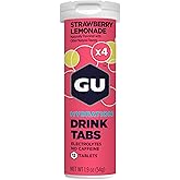 GU Energy Hydration Electrolyte Drink Tablets, Enhanced Endurance Sports Drink for Running, Cycling, Triathlon, 4-Count (48 Servings), Strawberry Lemonade