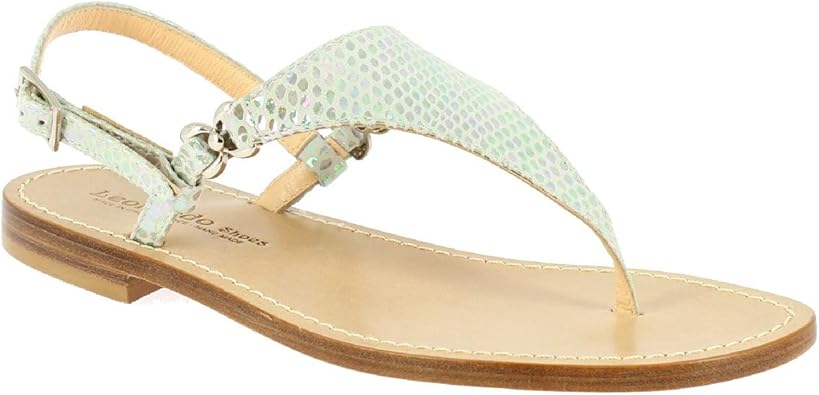 Leonardo Shoes Sandalias Bajas Hechas a Mano para Mujeres en ...