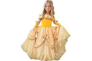CQDY Girls Cinderella Costumes Halloween Princess Dress Up Fancy Birthday Party Ball Gown