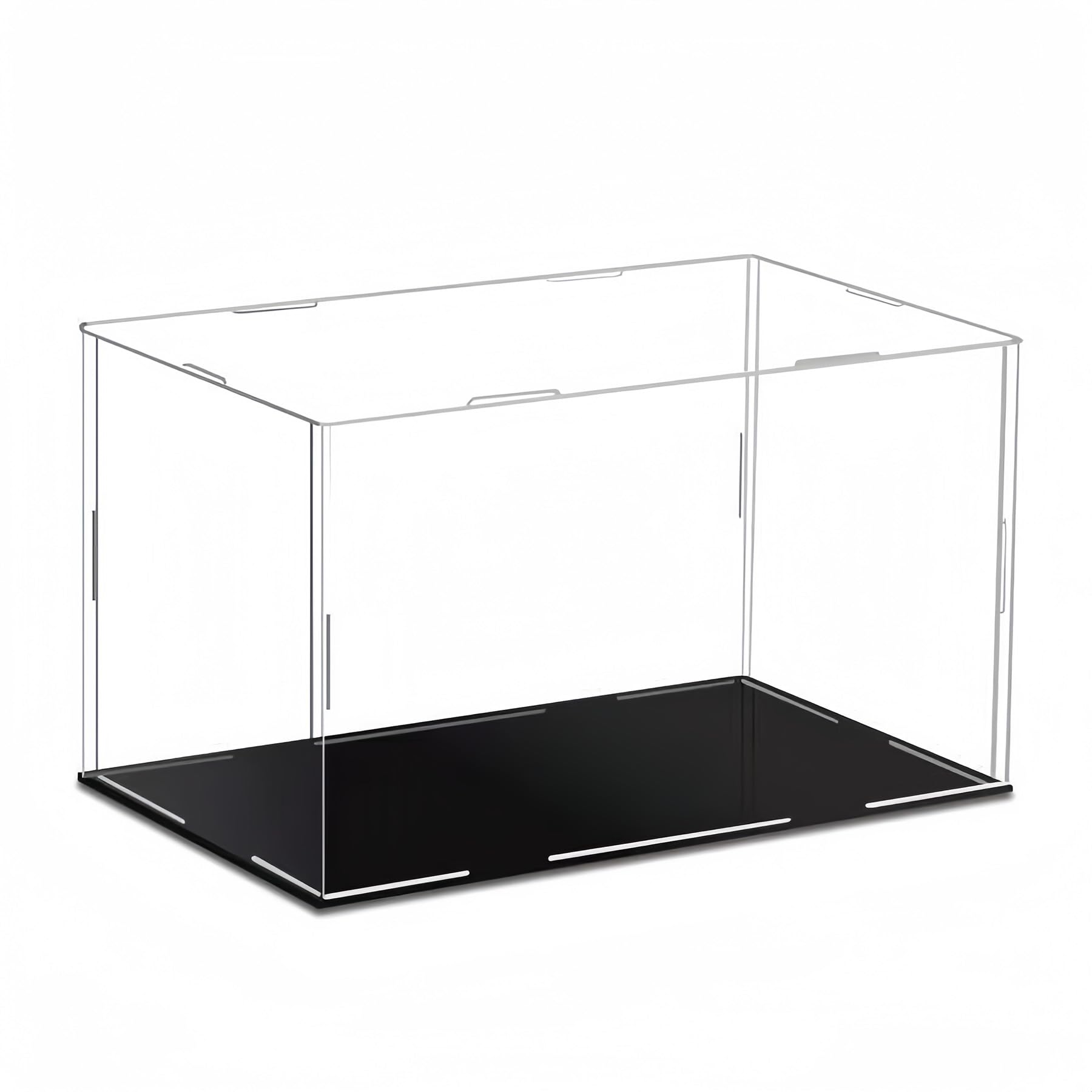 LEPEVNEY Acrylic Clear Display Case 25 x 20 x 20cm Perspex Box Display Cabinets for Collectables, Assemble Countertop Dustproof Protection Showcase for Action Figures Toys Models โ image 1