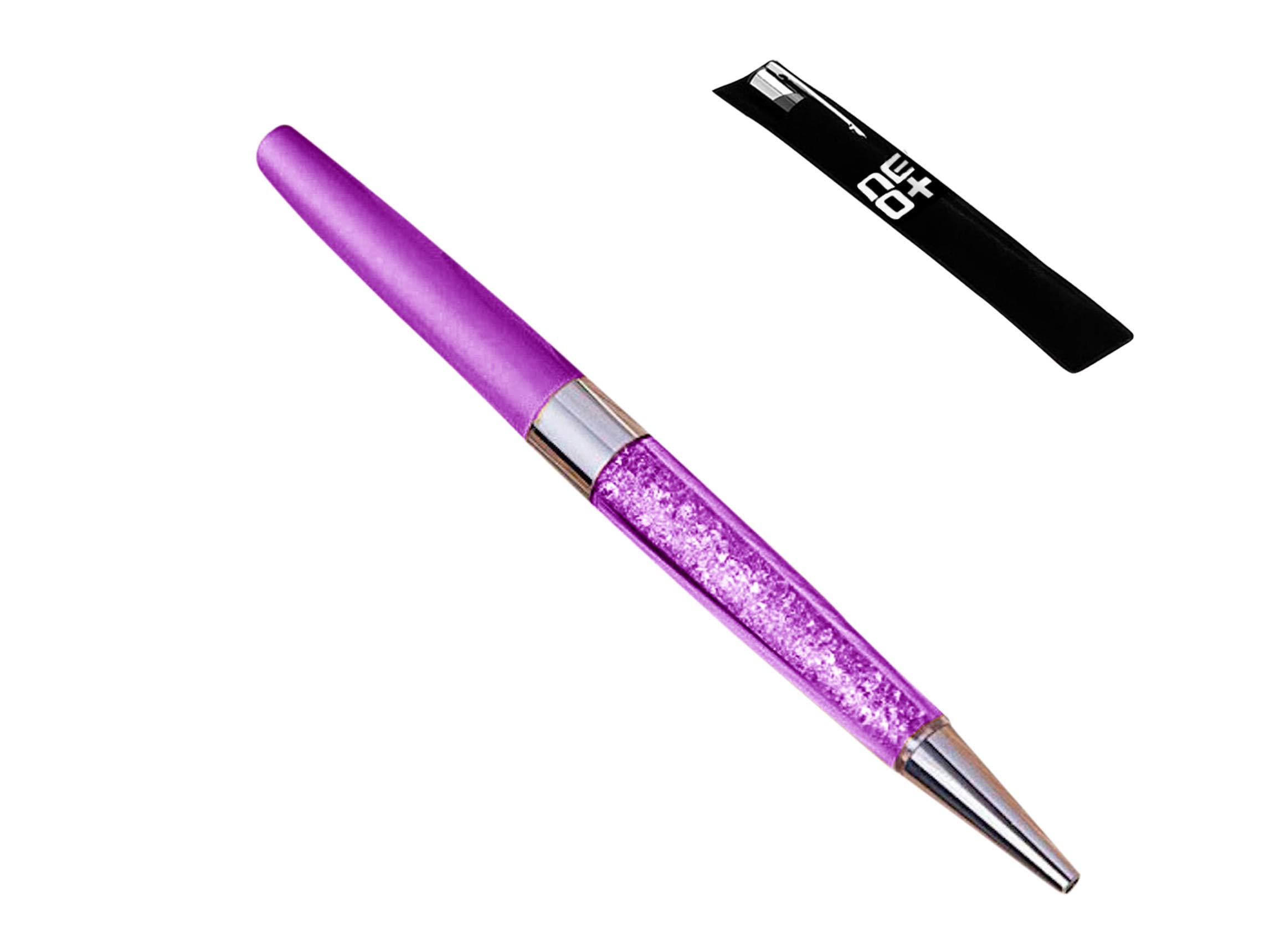 UK SELLER ! Crystal Ballpoint Pen Made with 140 sparkling Crystal Elements PURPLE
