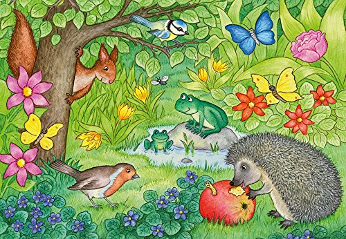 Ravensburger Kinderpuzzle 07610 - Tiere in unserem Garten - 2 x 12 Teile – Bild 3