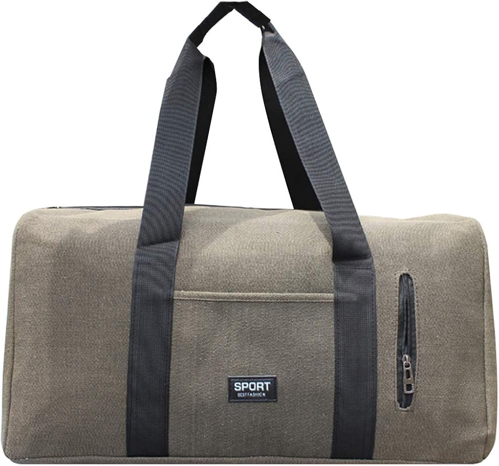Men Hangbag Canvas Bag Wearresistant Large Hand Luggage Bag Travel