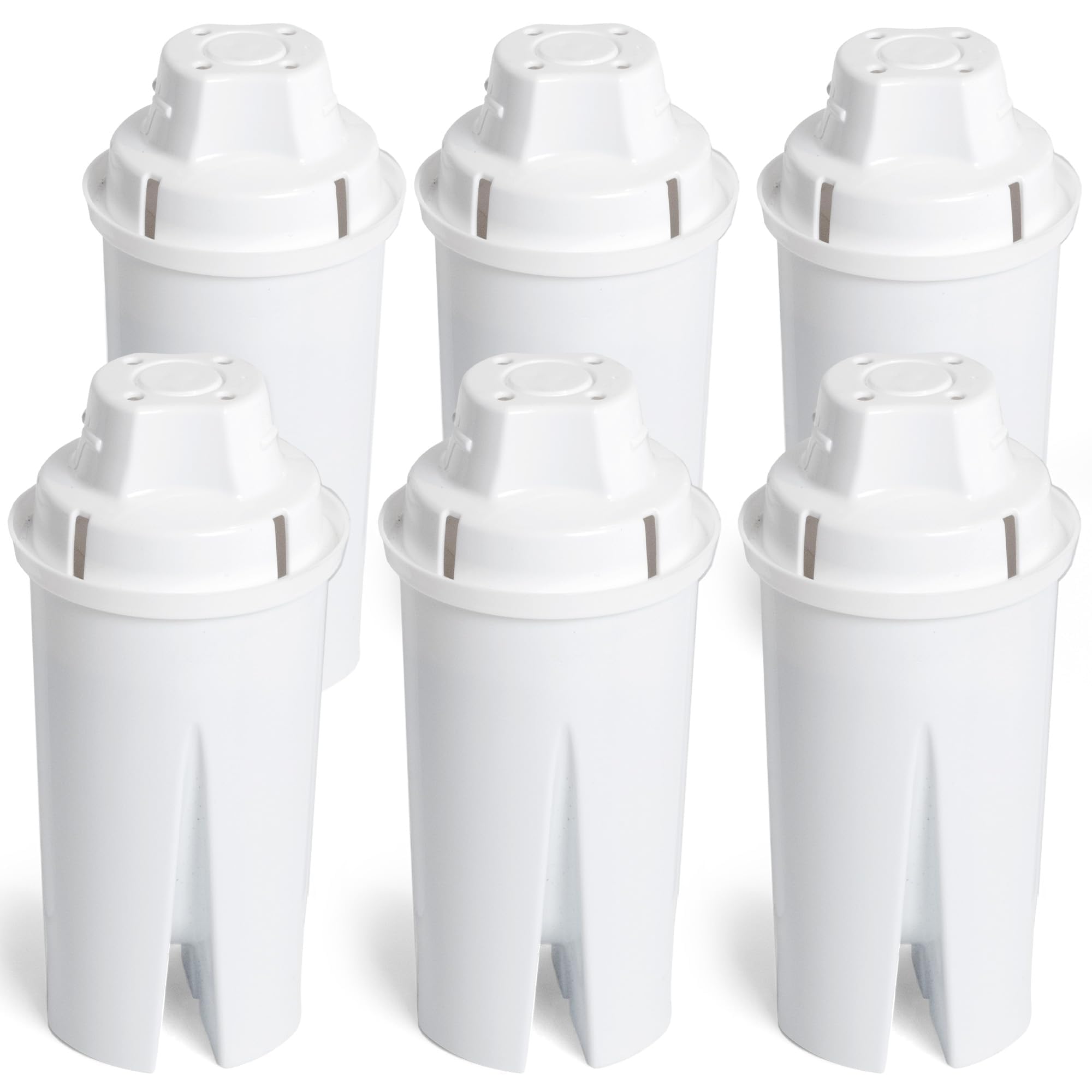 Amazon Basics Enhanced Water Filters for Pitcher, Brita Compatible, 6-Pack