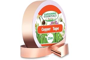 Qatao Copper Tape(2/5inchX82FT),Copper Foil Tape with Conductive Adhesive for Guitar,EMI Shielding,Electrical Repairs-Enhance Stability, Grounding, Crafts, DIY