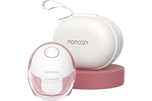 Momcozy Breast Pump Hands Free Mobile Style | M6, Wearable Breastfeeding Pump Ideal Rhythm for More Milk, DoubleFit Flange Mo