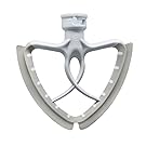 Maggift Flat Beater with Flex Edge,Fit for KitchenAid 4.5 and 5 Quart Tilt-Head Stand Mixer