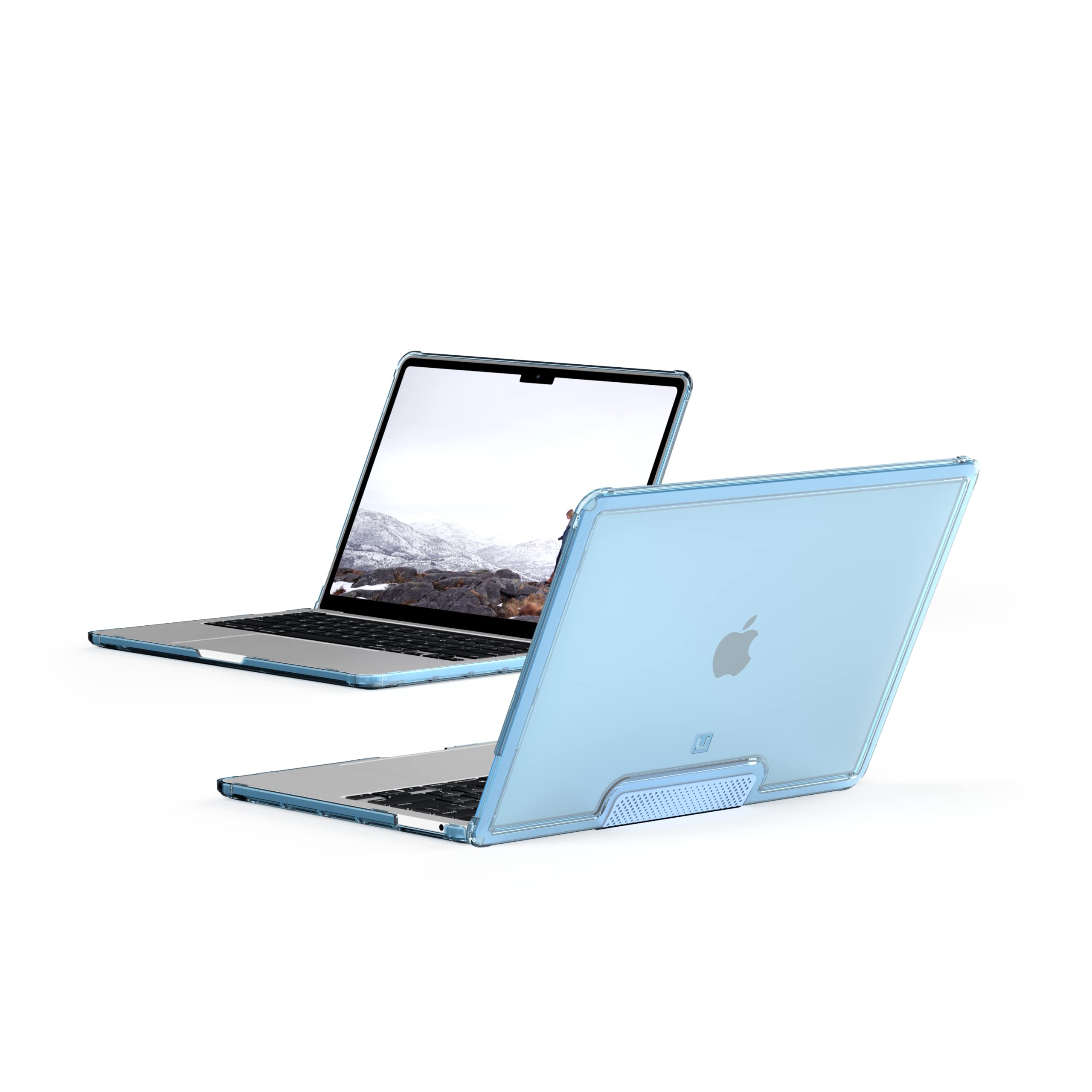 [U] by UAG Designed for MacBook Pro 13" Case 2020-2021 M1, 2022 M2 (A2289, A2251, A2338) Lucent Cerulean, Translucent Durable Lightweight Impact Resistant Laptop Protective Cover by URBAN ARMOR GEAR