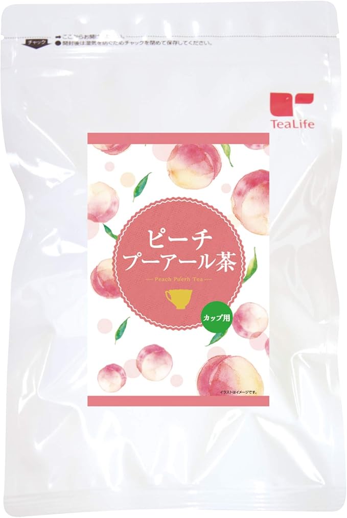 Amazon ピーチ ダイエットプーアール茶 カップ用 ティーバッグ 個入 ティーライフ 食品 飲料 お酒 通販
