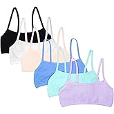 Fruit of The Loom Girls Cotton Spaghetti Strap Sport Bra