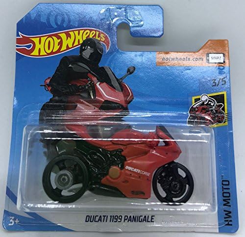 Hot Wheels 2018 Ducati 1199 Panigale Red 3/10 HW Moto 132/365 (Short Card)