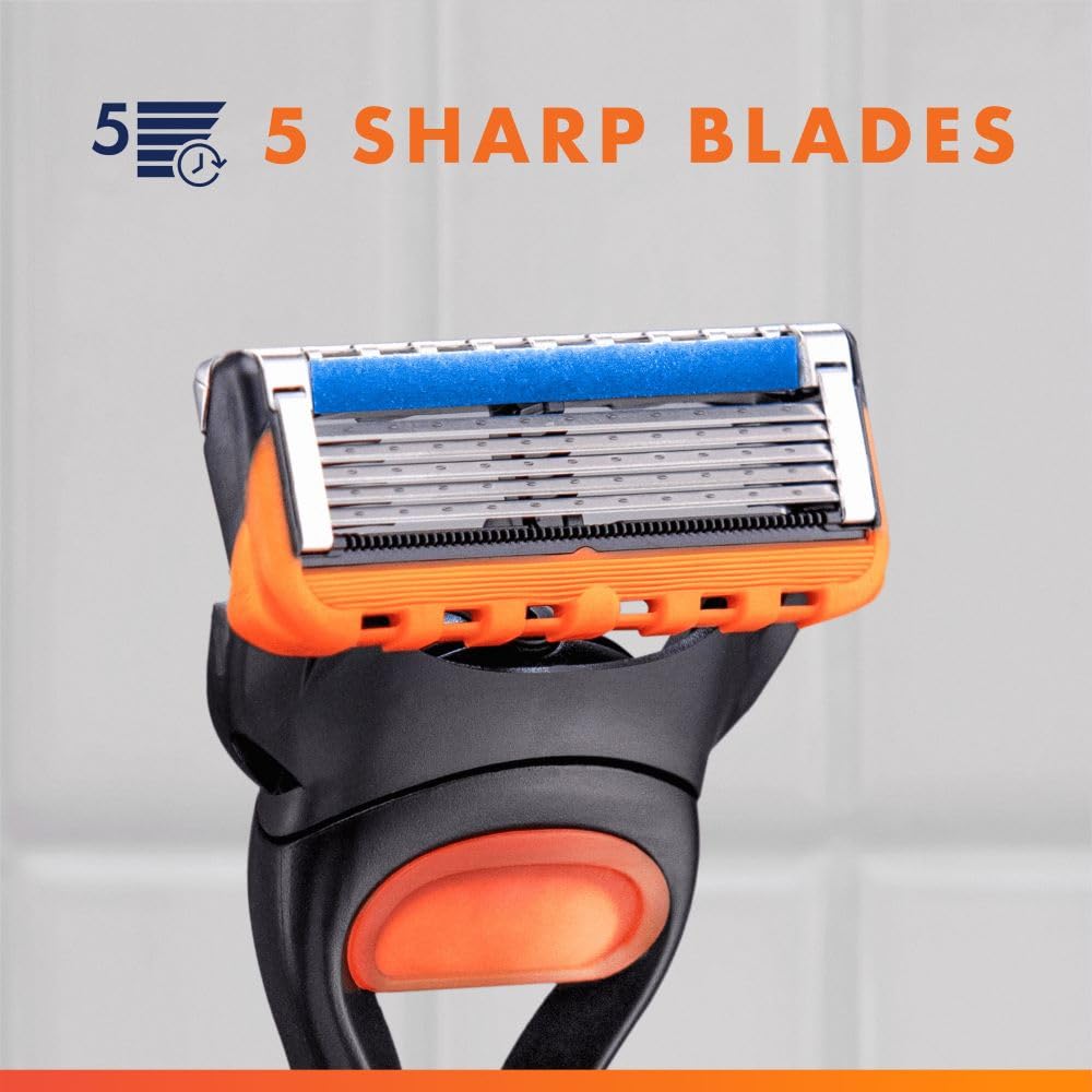 Gillette Fusion5 Razor for Men, 1 Gillette Razor, 10 Blade Refills