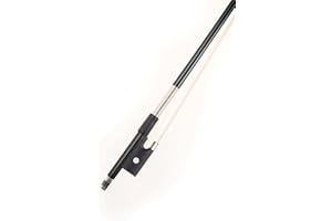 Glasser Fiberglass Violin Bow With Horse Hair (4/4, Black)