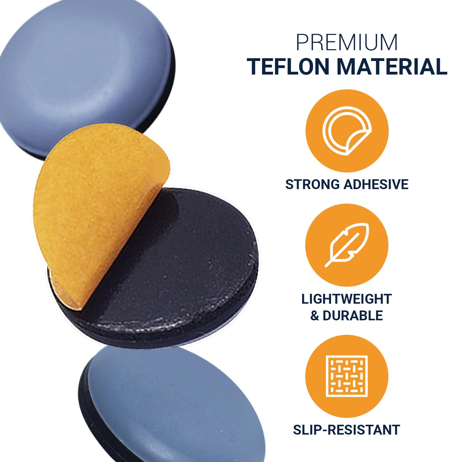 Appliance Sliders for Kitchen Appliances (16 Pack) - Self Adhesive Small Appliance Slider for Kitchen Use, Small Furniture Sliders, Effortlessly Moves Your Coffee Makers, Blenders, Air Fryers & More